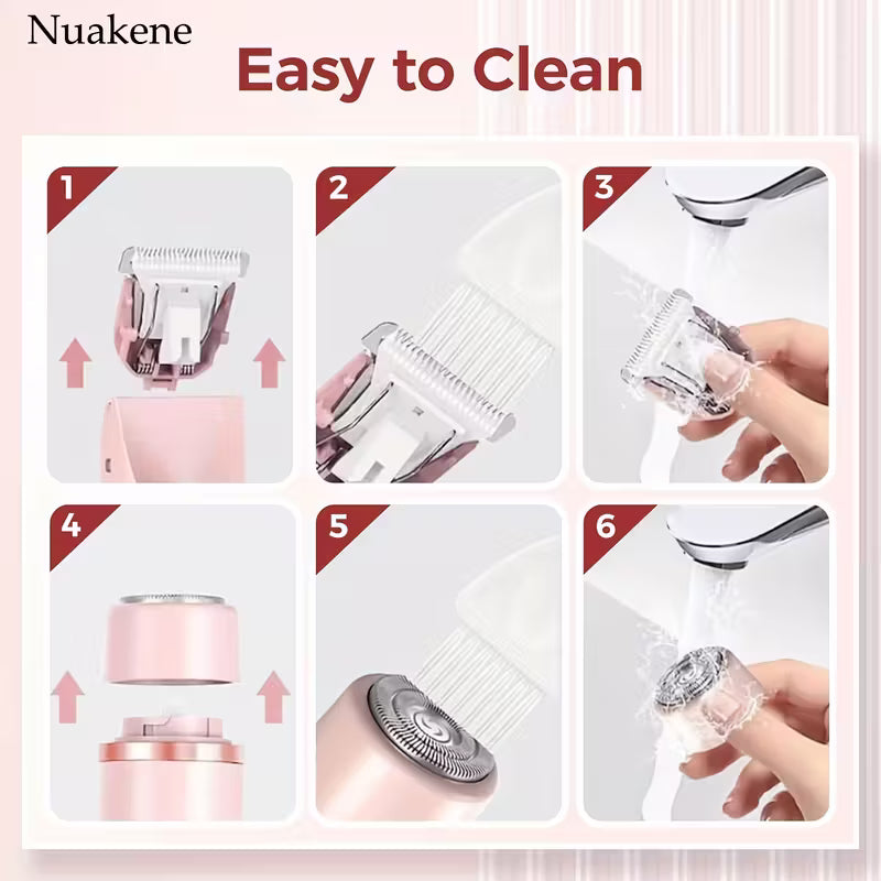 Dual-Head Electric Hair Trimmer for Women