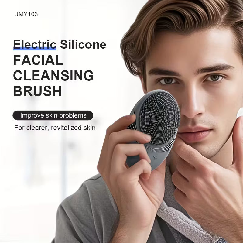 Unisex Electric Silicone Facial Cleansing Brush