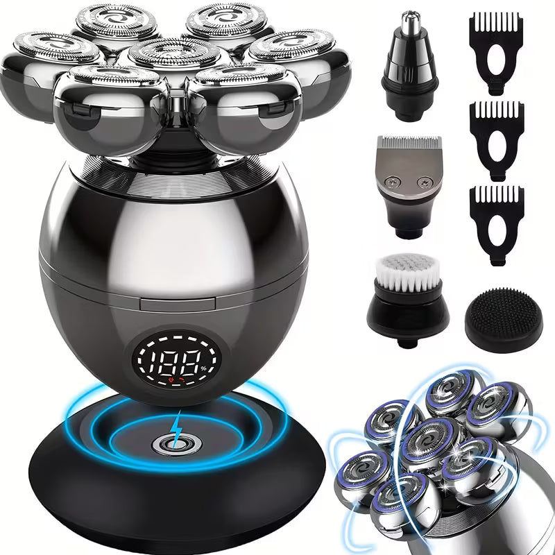 5-in-1 Electric Head Shaver for Men