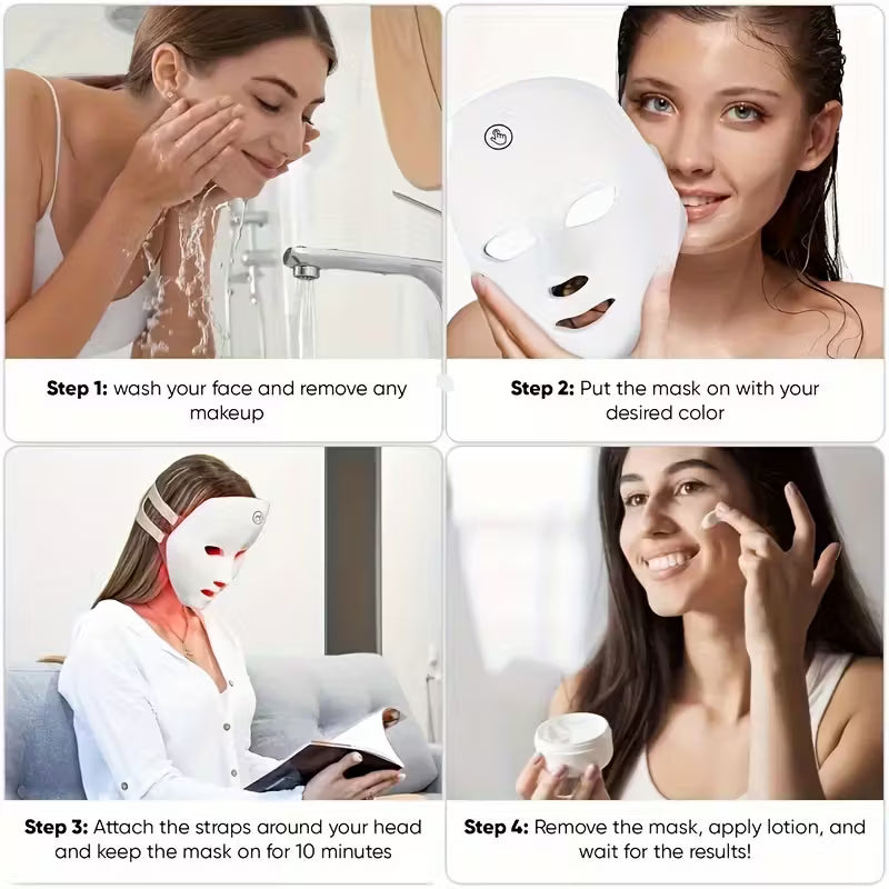 7-Color LED Facial Beauty Mask