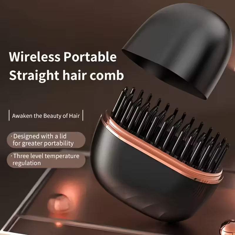 Compact Wireless Mini Straightening Comb