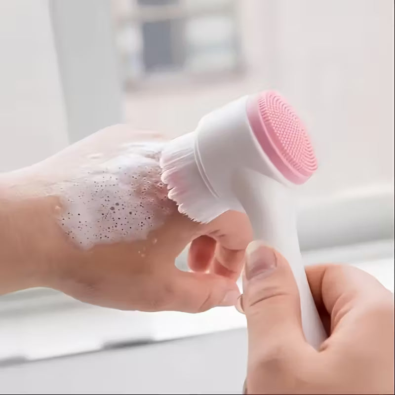 8pcs Makeup Bag with Deep Cleansing Facial Care Set