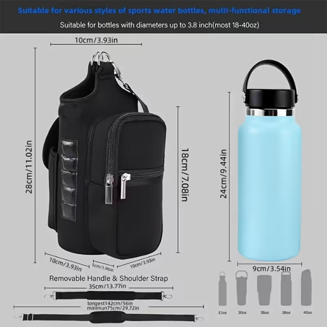 Crossbody & Magnetic Water Bottle Carrier