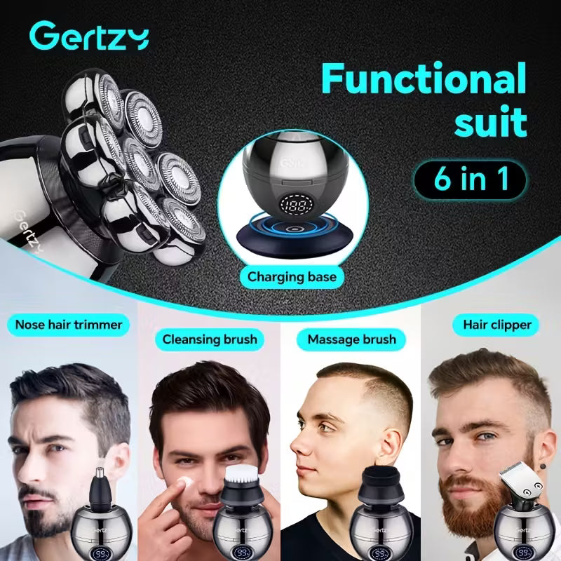 5-in-1 Electric Head Shaver for Men